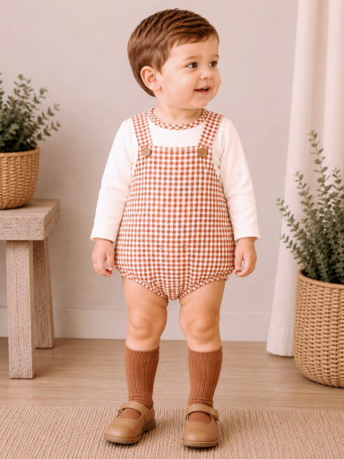 Conjunto Peto Ranita Siroco bebé niño CALAMARO BABY  [2]
