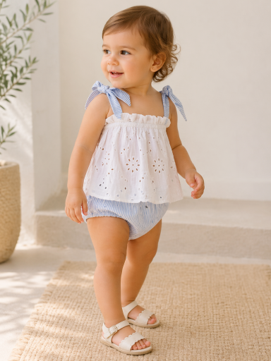 Conjunto Pololo bebé niña Kerala CALAMARO BABY 11314 .jpg