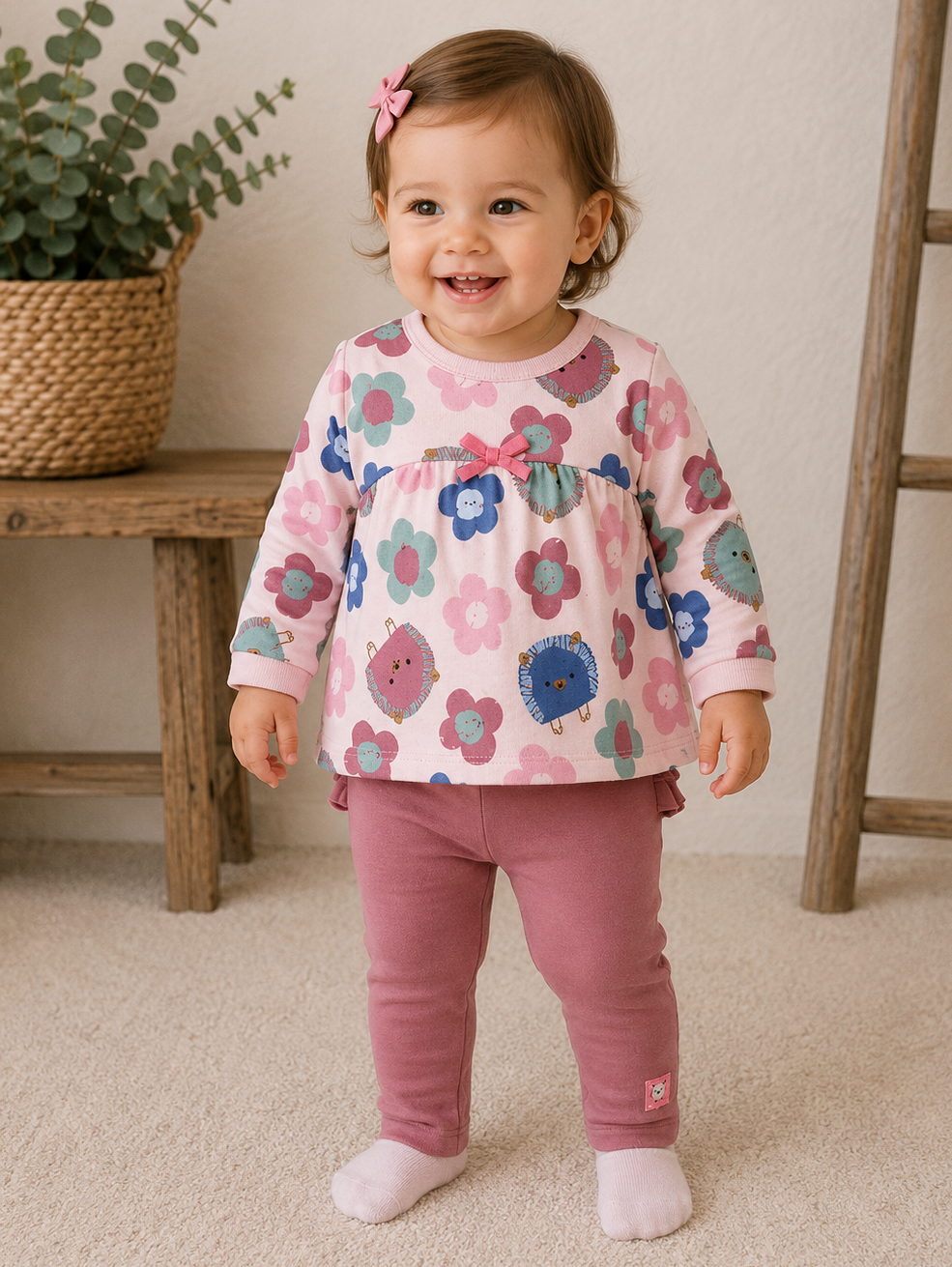 Conjunto Felpa bebé niña TUC TUC Hedgehog Forest