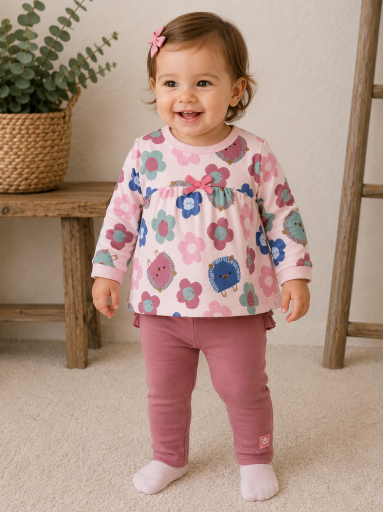 Conjunto Felpa bebé niña TUC TUC Hedgehog Forest