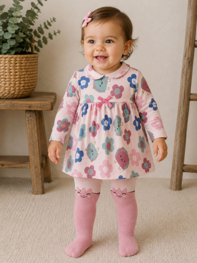 Vestido bebé niña + Leotardos TUC TUC Hedgehog Forest