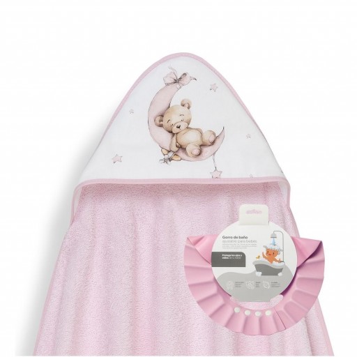 Capa de baño bebé Osito con Gorro Baño INTERBABY [1]