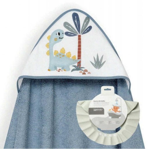 Capa de baño bebé Dino + Gorro INTERBABY [2]