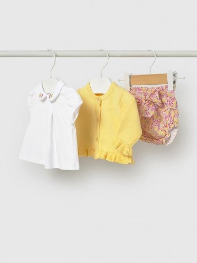 Conjunto Pololo 3 piezas bebé niña Mayoral