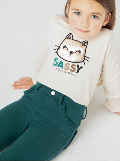 Pantalón felpa niña básico Mayoral  [5]