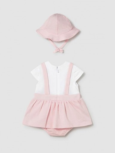 Vestido Peto simulado con Gorro bebé niña Mayoral [1]