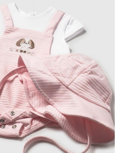 Vestido Peto simulado con Gorro bebé niña Mayoral [2]