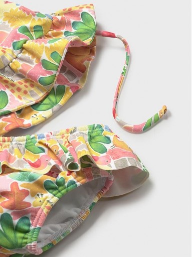 Conjunto baño bebé niña con gorro Mayoral [3]