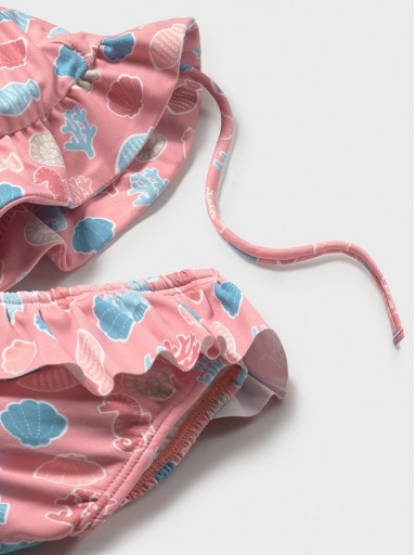 Conjunto baño bebé niña con gorro Mayoral [3]