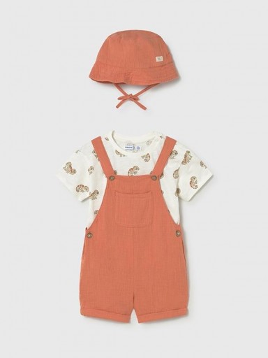 Conjunto Peto bambula niño con gorro Mayoral [1]