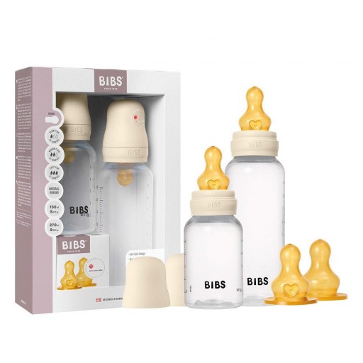 2 Biberones Plástico BIBS Látex 150/270 ml