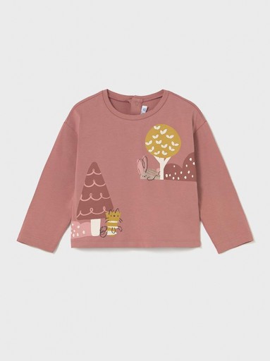 Camiseta niña manga larga Mayoral 2082 ARCILLA.JPG