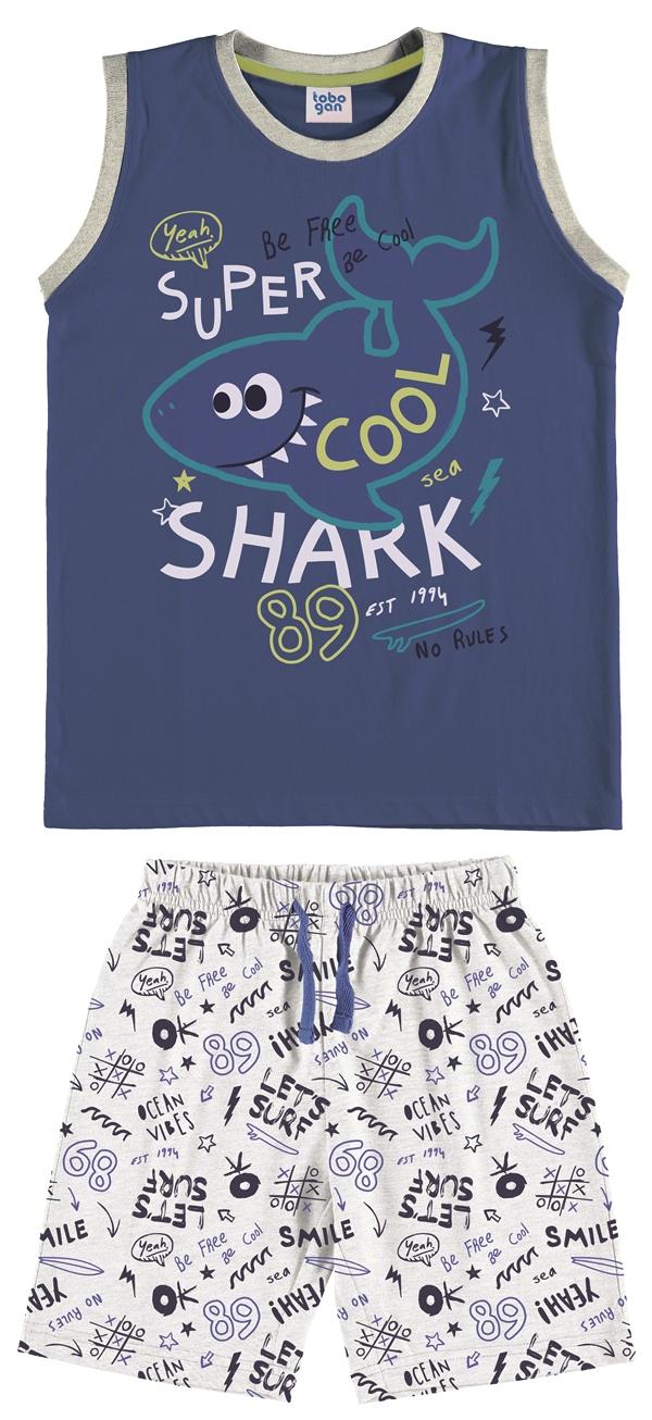 Comprar Pijama niño verano s/mangas tirantes "SHARK de TOBOGAN|COLOMINA