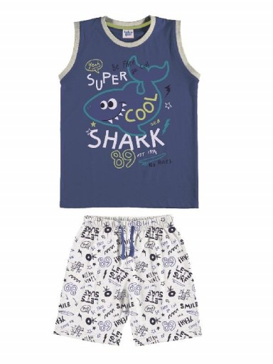 Pijama niño s/mangas "SHARK COOL"