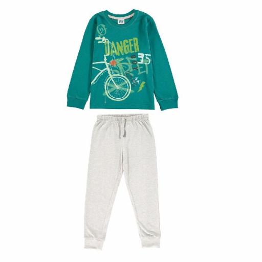 Pijama niño m/larga algodón fino "DANGER STREET"