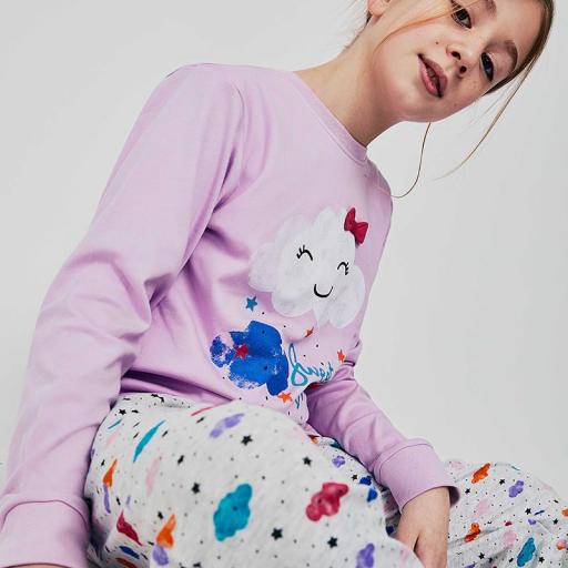 Pijama niña juvenil algodón interlock TOBOGAN Sweet Dreams   [1]