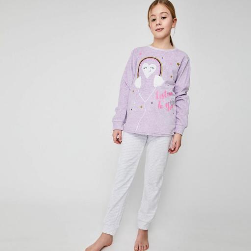 Pijama niña juvenil terciopelo Tobogan 21228308.jpg