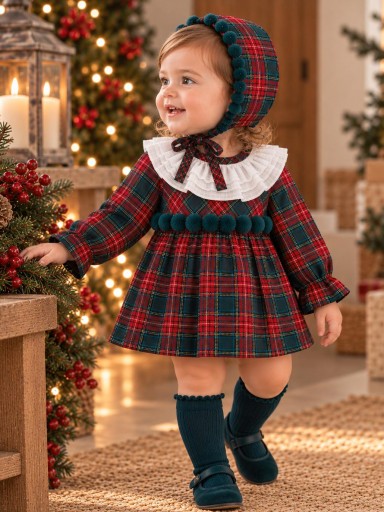 Vestido con Capota bebé Galerna CALAMARO BABY Navidad 21313.png
