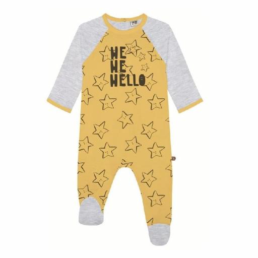 Pijama Pelele bebé niño primavera YATSI He, He, Hello