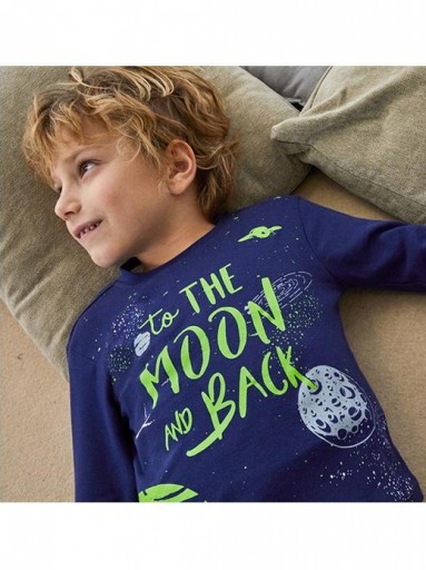 Pijama niño algodón interlock TOBOGAN To the Moon and Back  [1]