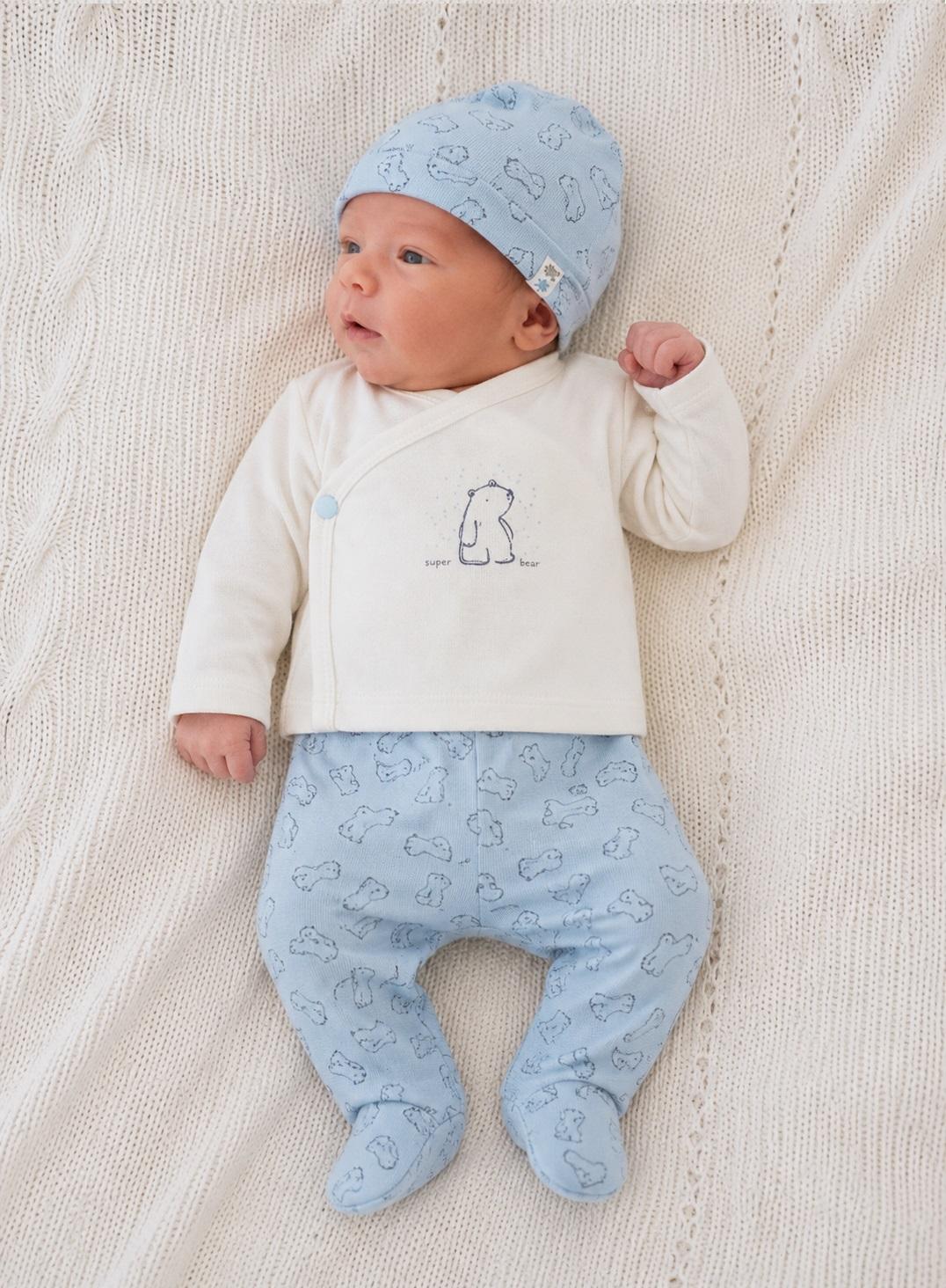 Conjunto Polaina Interlock Recién Nacido YATSI Polarbear