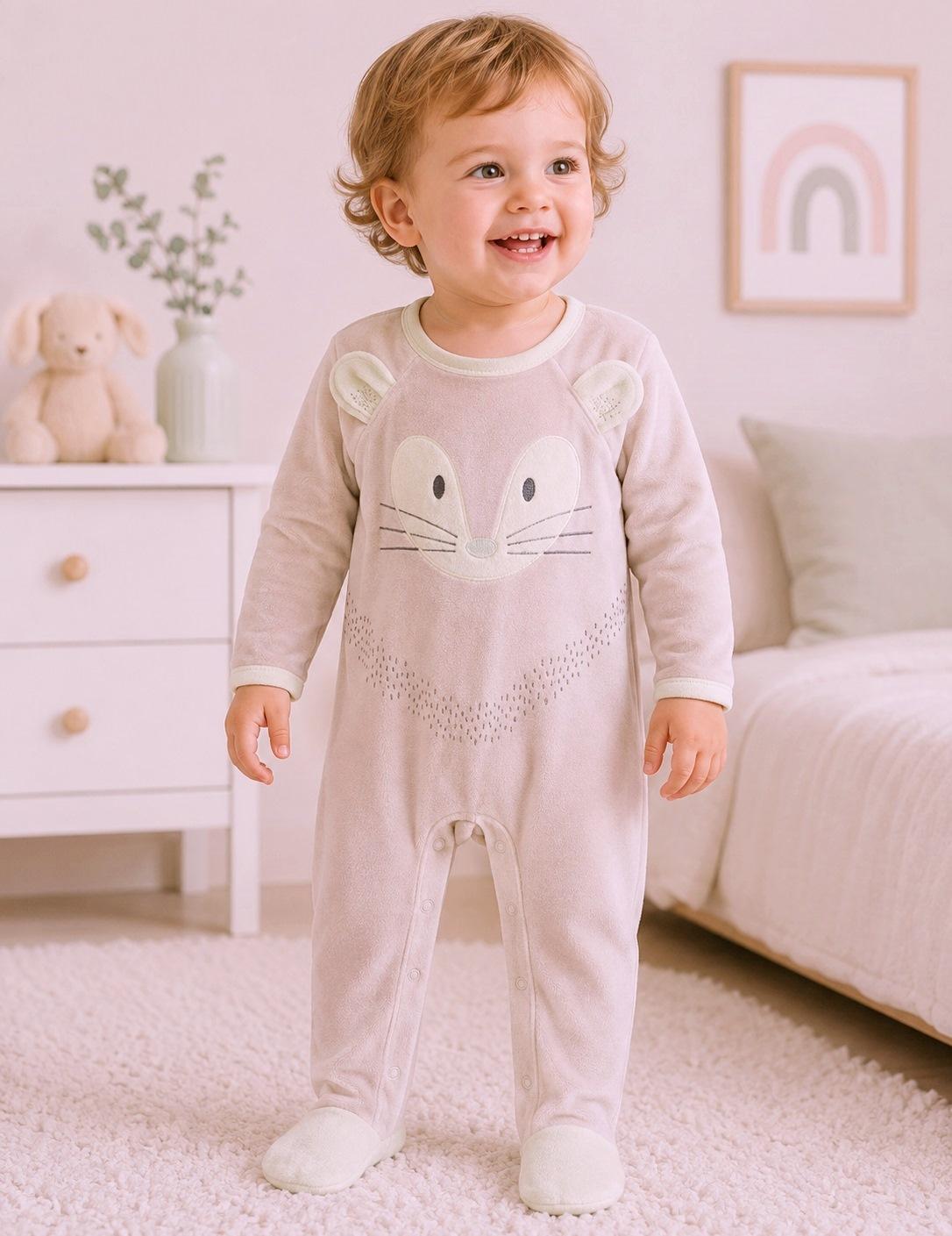 Pijama Pelele terciopelo bebe niña Yatsi 24200448.jpg