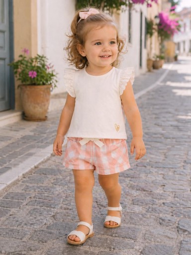 Conjunto bebé niña CANADA HOUSE Vichy 24361540.png