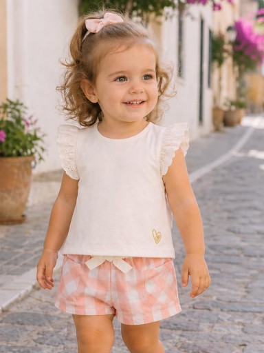 Conjunto bebé niña CANADA HOUSE Vichy [1]