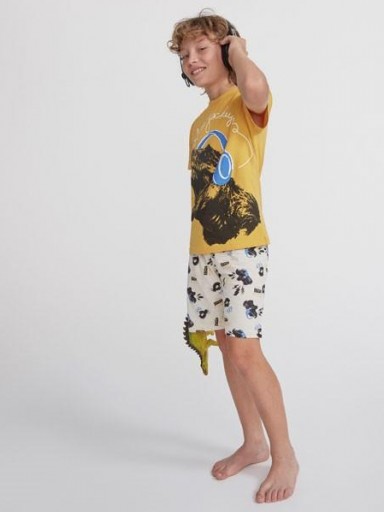 Pijama niño juvenil manga corta TOBOGAN Feodisc