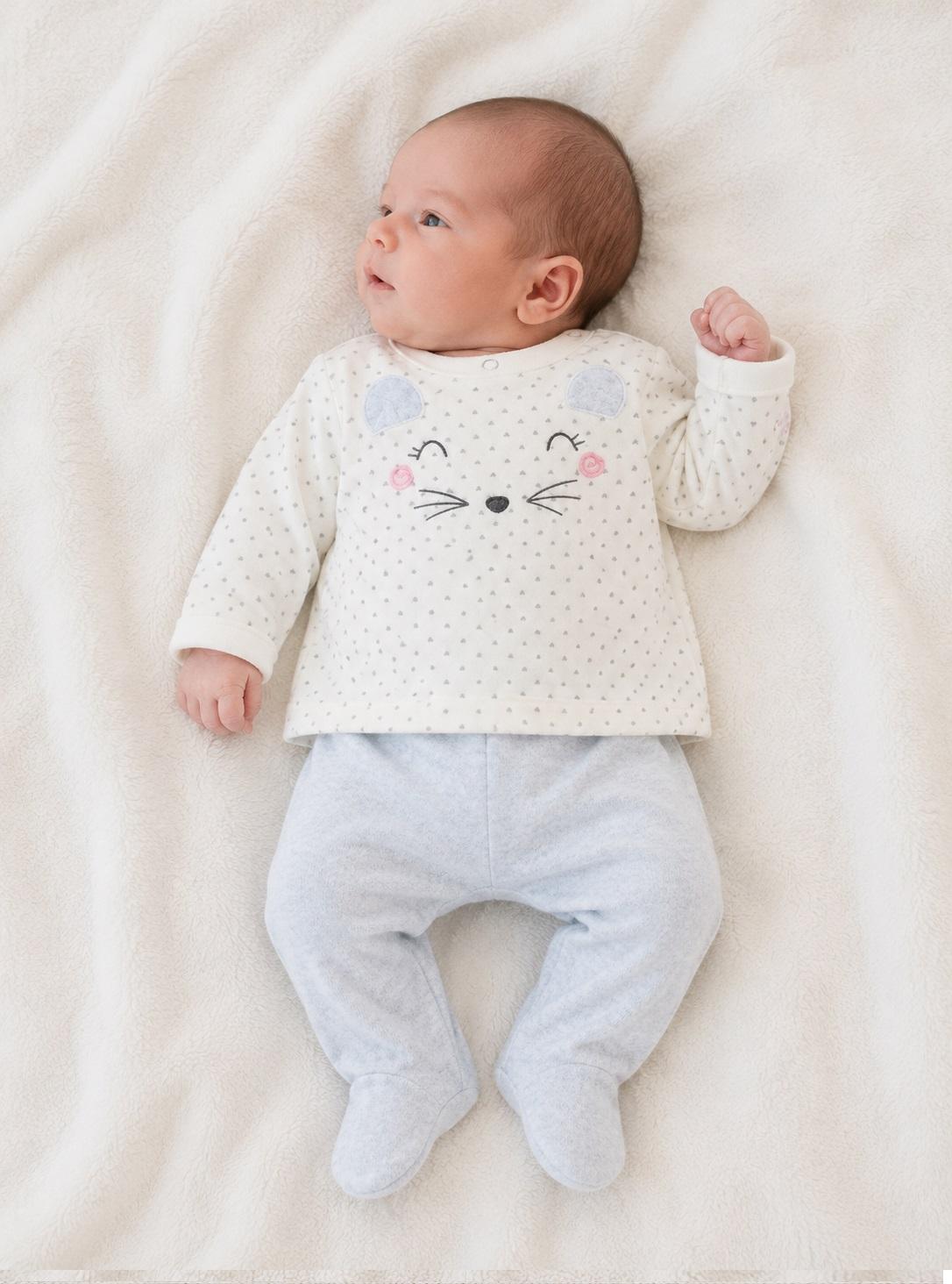 Conjunto Polaina terciopelo Primera Puesta YATSI Petite Sourise