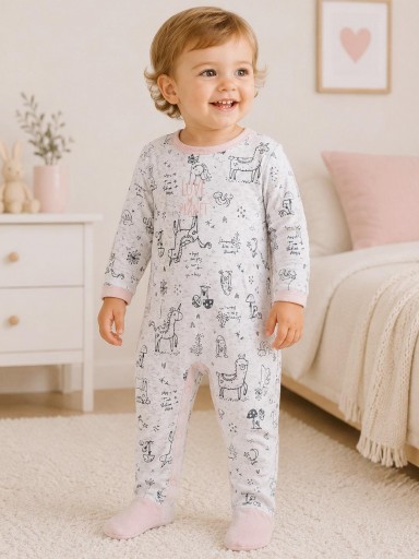 Pijama Pelele bebé niña terciopelo Yatsi 25200423.jpg
