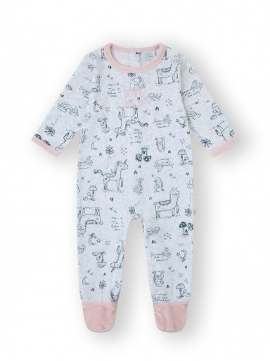 Pijama Pelele bebé niña terciopelo Yatsi 25200423.jpg