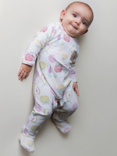 Pijama Pelele bebé niña terciopelo YATSI Home Grown [1]