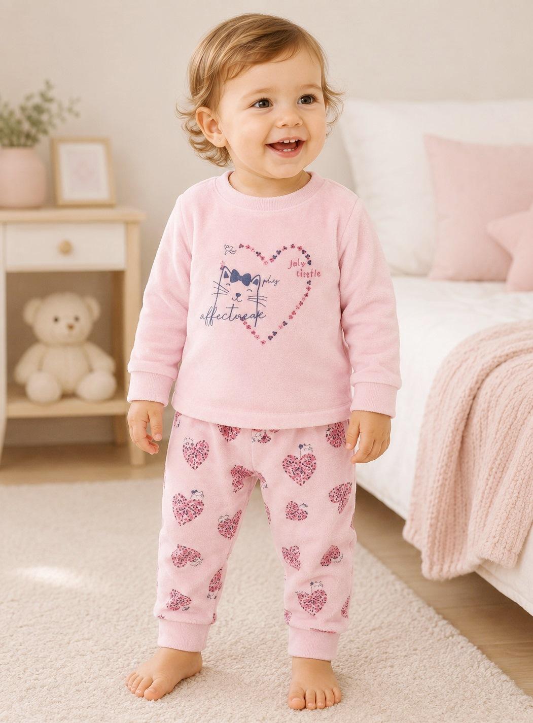 Pijama terciopelo bebé niña Yatsi 25200512.jpg