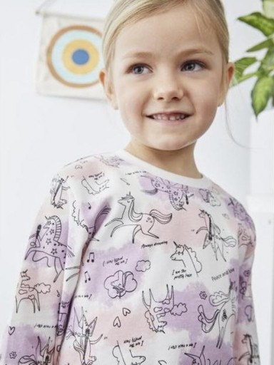 Pijama niña algodón interlock TOBOGAN Unicorn [1]