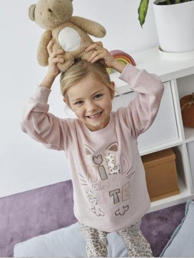 Pijama niña terciopelo TOBOGAN Wildcute [1]