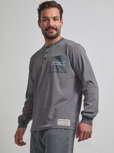 Pijama hombre algodón interlock DIASSI Scuare [1]