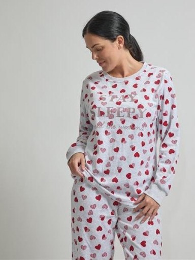 Pijama mujer terciopelo DIASSI Cuores [1]