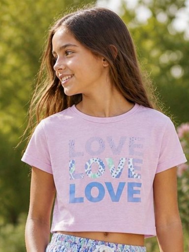 Camiseta niña manga corta Canada House 25386011.jpg