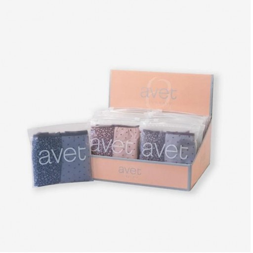 Pack 2 Bragas Bikini fantasía algodón AVET 357 [1]