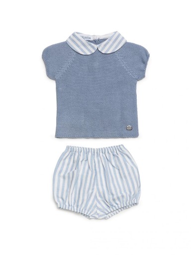 Conjunto corto bebé niño JULIANA Limonada [1]