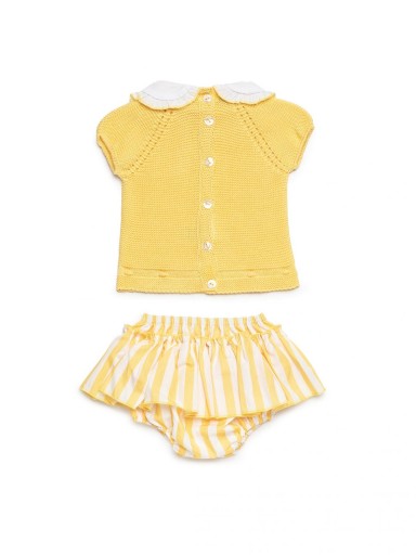 Conjunto niña rayas JULIANA Limón [2]