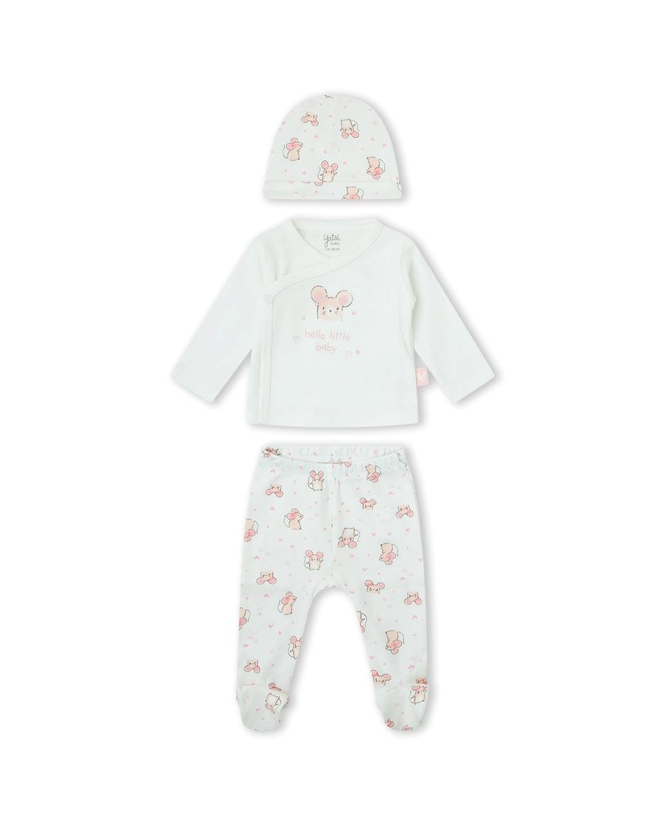 Conjunto Polaina primavera primera puesta YATSI Hello little Baby