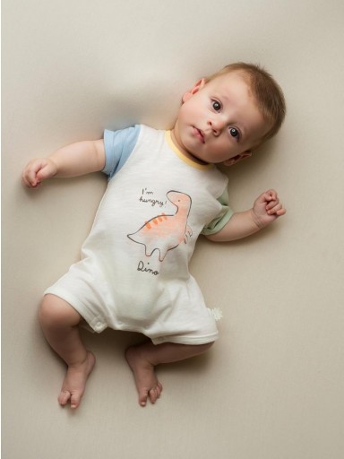 Pelele corto bebé niño YATSI I´m Hungry [2]