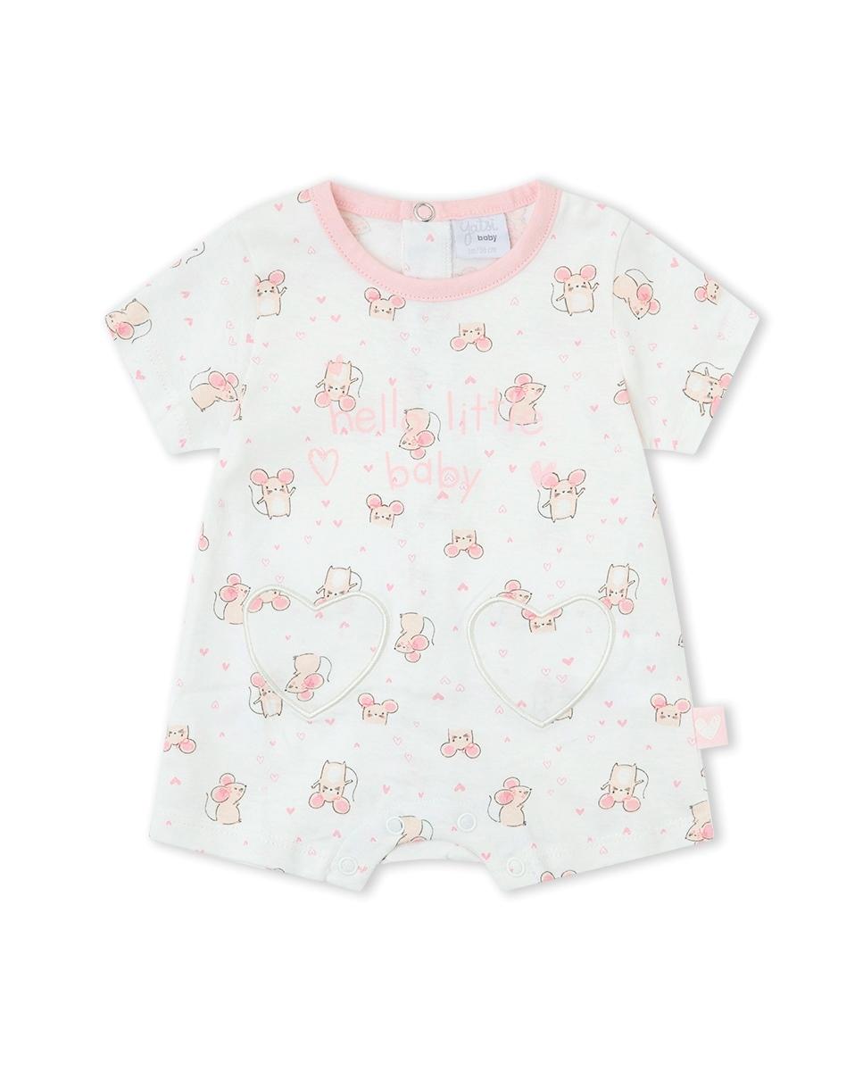 Pelele corto bebé niña 26110250.jpg