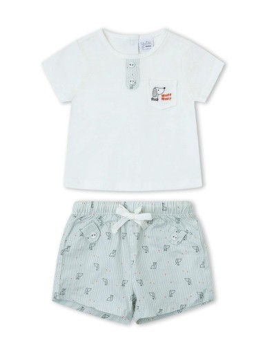 Conjunto Corto bebé niño YATSI Woof Woof [2]