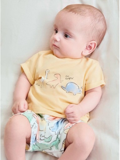 Conjunto Punto Corto bebé niño YATSI Dino I´m hungry Roar [1]
