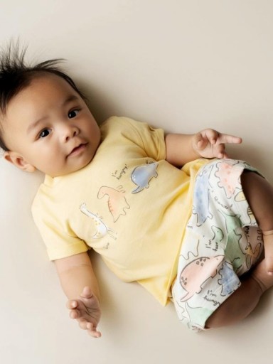 Conjunto Punto Corto bebé niño YATSI Dino I´m hungry Roar