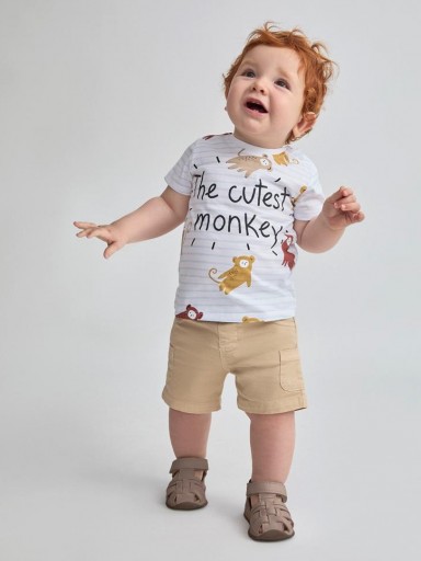 Conjunto Bermuda bebé niño YATSI The Cutest Monkey [1]