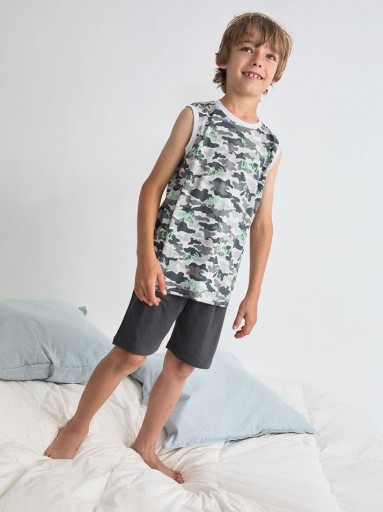 Pijama niño juvenil sin mangas TOBOGAN Okay 26117623.jpg [0]